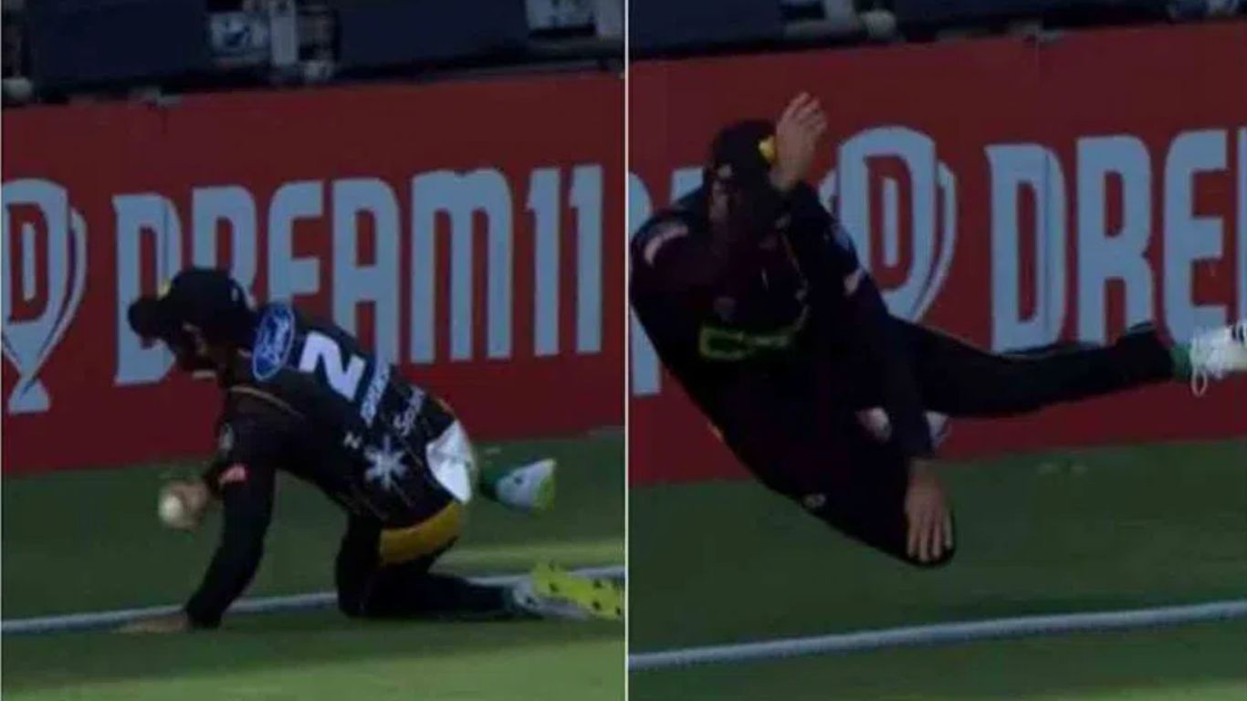 Stunning Catch: క్రికెట్ చరిత్రలోనే కనీవినీ ఎరుగని క్యాచ్.. వీడియో చూస్తే బిత్తరపోవాల్సిందే!