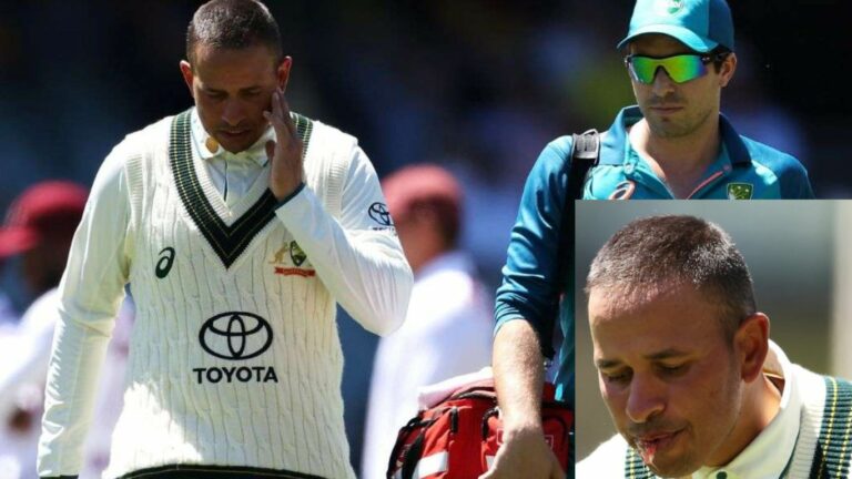 Usman Khawaja Injury: హెల్మెట్‌కు బలంగా తాకిన బంతి.. ఉస్మాన్ ఖ‌వాజాకు తప్పిన ప్రమాదం!