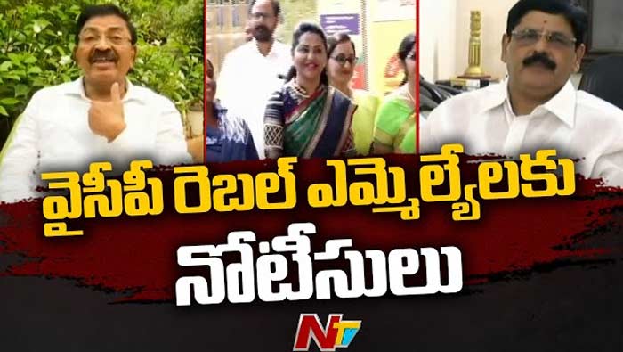 YSRCP Rebel MLAs: వైసీపీ రెబెల్ ఎమ్మెల్యేల వినతి.. తిరస్కరించిన స్పీకర్.. నోటీసులు జారీ