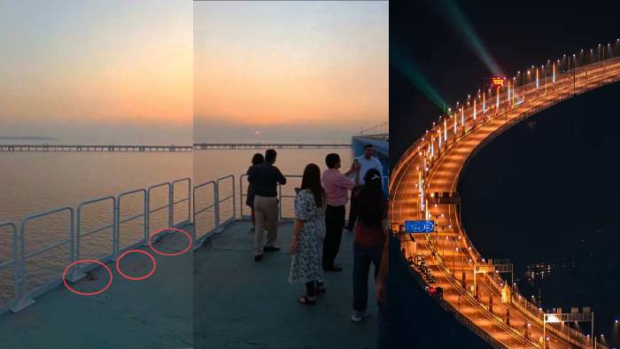 Atal Setu: రెండు రోజులకే అటల్ సేతుపై “గుట్కా మరకలు”.. అతిపెద్ద సముద్ర వంతెన ఫోటోలు వైరల్..