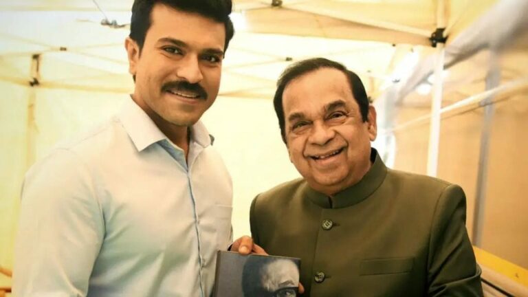 Ram Charan : ‘నేను’ పుస్తకాన్ని రామ్ చరణ్ కు ఇచ్చిన బ్రహ్మానందం .. చరణ్ న్యూ లుక్ అదుర్స్..