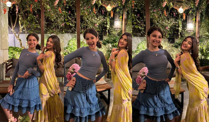 Sitara Ghattamaneni: హాలీవుడ్ మోడల్ లా సితార..  పక్కన శ్రీలీల కనిపించడం లేదే