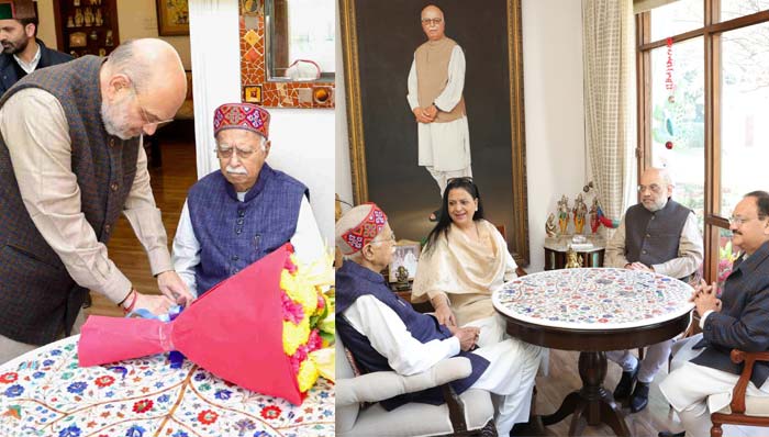 Delhi: అద్వానీతో బీజేపీ అగ్రనేతల భేటీ