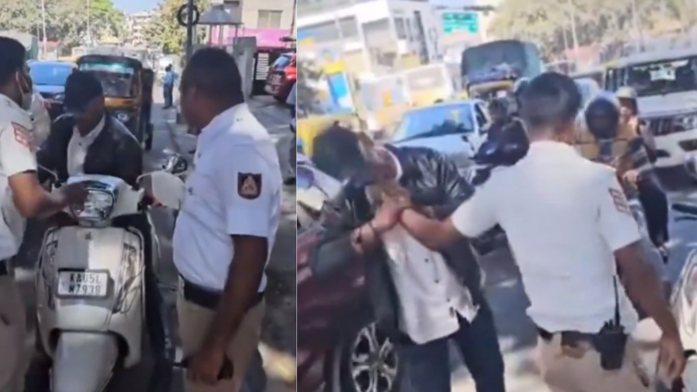 Viral Video: స్కూటీని ఆపినందుకు.. ట్రాఫిక్ కానిస్టేబుల్ వేలు కొరికిన వ్యక్తి!