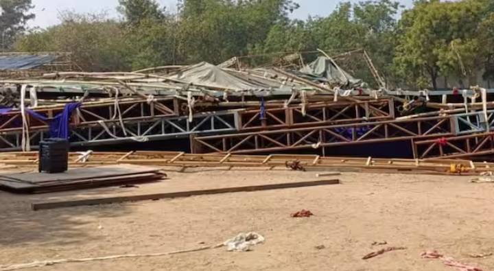 Delhi : ఢిల్లీలోని జవహర్‌లాల్ నెహ్రూ స్టేడియంలో కుప్పకూలిన పాండల్