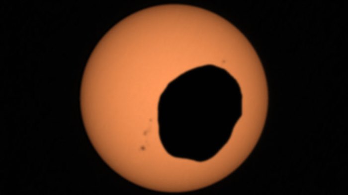 Solar Eclipse Mars