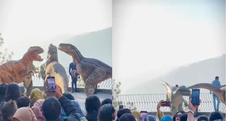 Viral Video : డైనోసర్లు డ్యాన్స్ చెయ్యడం ఎప్పుడైన చూశారా?