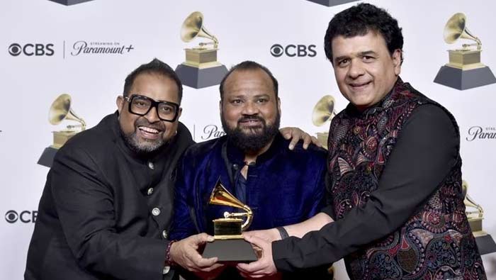 Grammys: గ్రామీ విజేతలుగా శంకర్​ మహదేవన్​, జాకీర్ హుస్సేన్​..