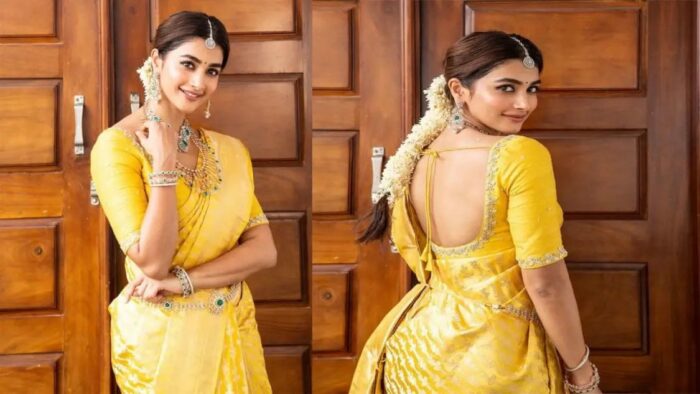 Pooja Hegde: ట్రెడిషినల్ లుక్ ఎంత అందంగా ఉందో.. బుట్టబొమ్మ స్టిల్స్ అదుర్స్..