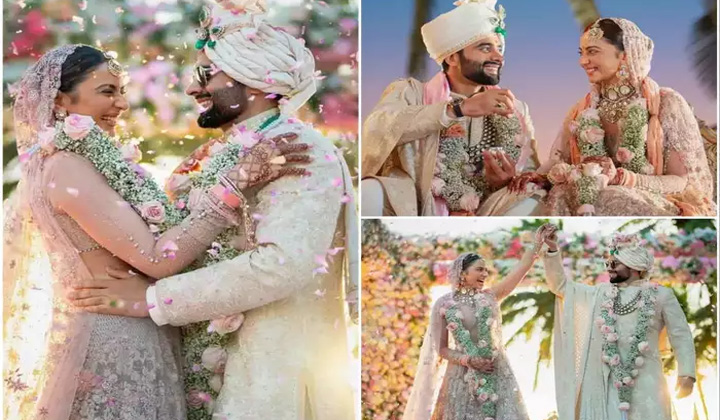 Rakul Preet Singh Wedding Pics: రకుల్ పెళ్లి ఫొటోలు వచ్చేశాయ్.. ఎలా మెరిసిపోతున్నారో చూశారా?