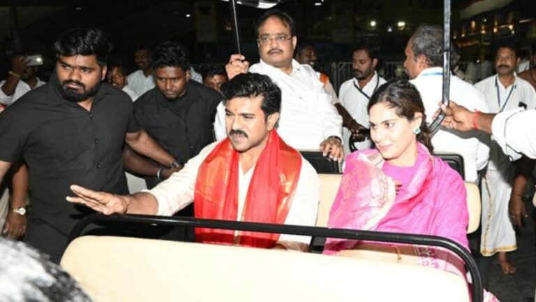 Ram Charan Birthday: తిరుమల శ్రీవారిని దర్శించుకున్న రామ్‌ చరణ్‌ దంపతులు!