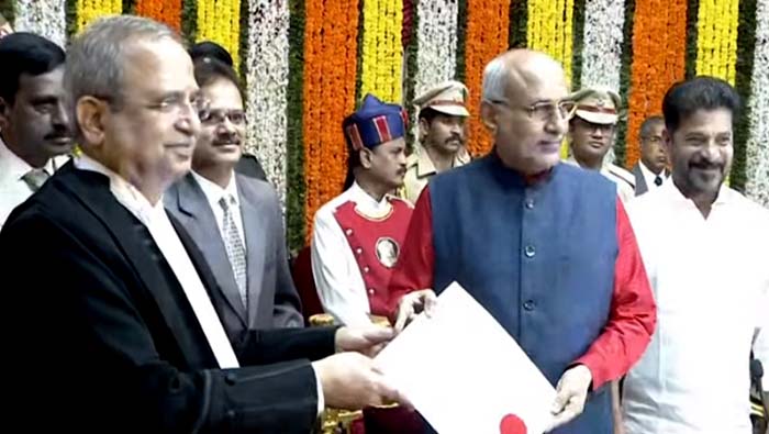 Telagana Governor Radha Krishnan: తెలంగాణ గవర్నర్‌గా సీపీ రాధాకృష్ణన్‌ ప్రమాణం