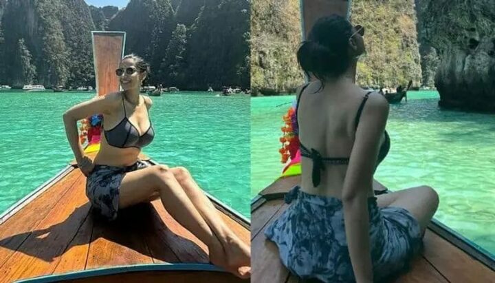 Meenakshi Chaudhary : థాయ్ లాండ్ వేకెషన్ లో మీనాక్షి చౌదరి..బోట్ పై విహరిస్తూ స్టన్నింగ్ పోజులు..