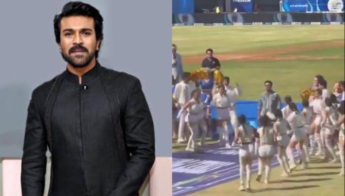 Ram Charan : నాటు నాటు పాటతో స్టేడియాన్ని ఊపేసిన రామ్ చరణ్..వీడియో వైరల్..