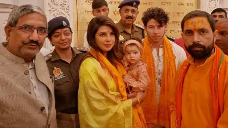 Priyanka Chopra : అయోధ్య రాముడిని దర్శించుకున్న గ్లోబల్ బ్యూటీ.. ఫోటోలు వైరల్..