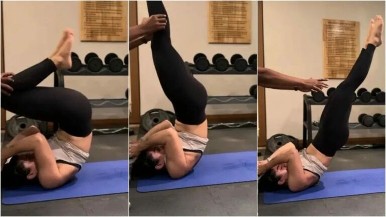 Rashmika Mandanna : జిమ్ లో తెగ కష్టపడుతున్న రష్మిక.. వీడియో వైరల్..