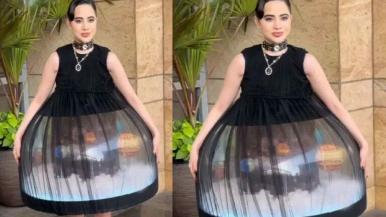 Urfi Javed : వెరైటీ డ్రెస్ తో ఆకట్టుకుంటున్న ఉర్ఫీ.. ఇదేం పిచ్చి పాప నీకు..