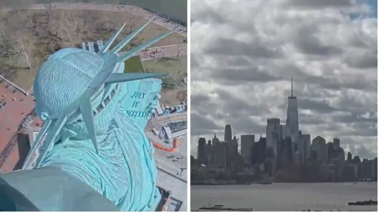 Viral video:  స్టాచ్యూ ఆఫ్ లిబర్టీకి భూకంపం.. ప్రభావాలు చూసారా..?