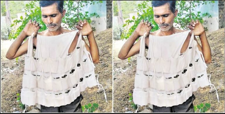 liquor Smuggling: ఇదేందయ్యా ఇది ఎప్పుడు చూడలే.. బనియన్‌ కు 54 జేబులు.. వాటిల్లో..?!