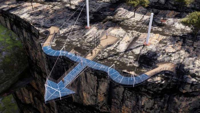 Glass Bridge: విల్లు, బాణం ఆకారంలో ‘గ్లాస్ బ్రిడ్జ్’.. ఎక్కడ ఉందో తెలుసా..!