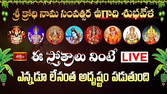 Sri Krodhi Nama Samvatsaram: శ్రీ క్రోధి నామ సంవత్సర ఉగాది శుభవేళ ఈ స్తోత్రాలు వింటే ఎన్నడూ లేనంత అదృష్టం పడుతుంది