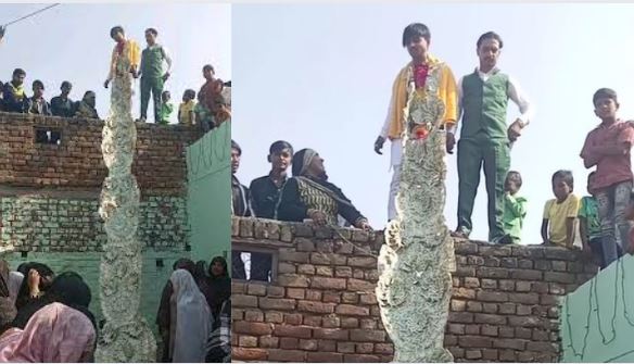 Shocking Video: ఇదేందయ్య ఇదీ.. దండ ఇంత బారుంది.. ఇది నేను చూడ్లే..