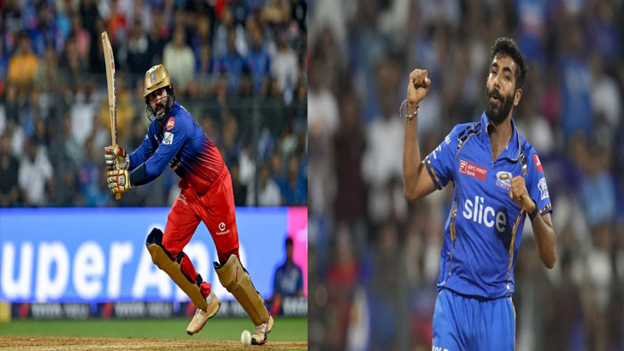 MI vs RCB: రాణించిన దినేష్ కార్తీక్, డుప్లెసిస్.. ముంబై టార్గెట్ ఎంతంటే..?