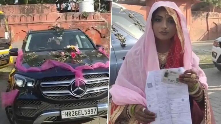 Viral Video : పెళ్లి డ్రెస్సులోనే ఓటువేసిన పెళ్లికూతురు.. ఎక్కడంటే?