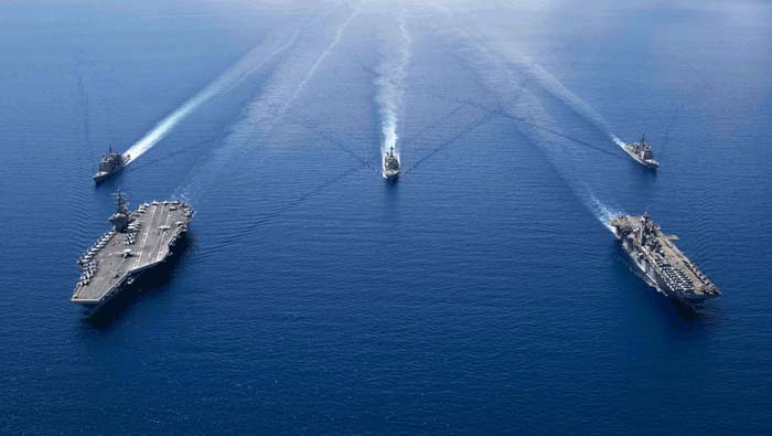 China: వివాదాస్పద దక్షిణ చైనా సముద్రంలో నాలుగు దేశాల వైమానిక విన్యాసాలు