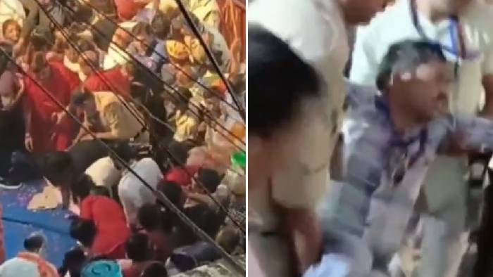 Stage Collapse: ప్రధాని మోడీ రోడ్ షోలో ప్రమాదం..