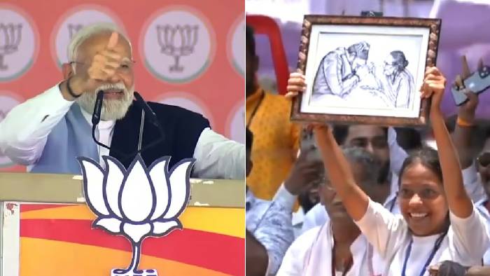 PM Modi: చిన్నారి చేతిలో అమ్మ ఫోటో చూసి మోడీ భావోద్వేగం.. వీడియో వైరల్..
