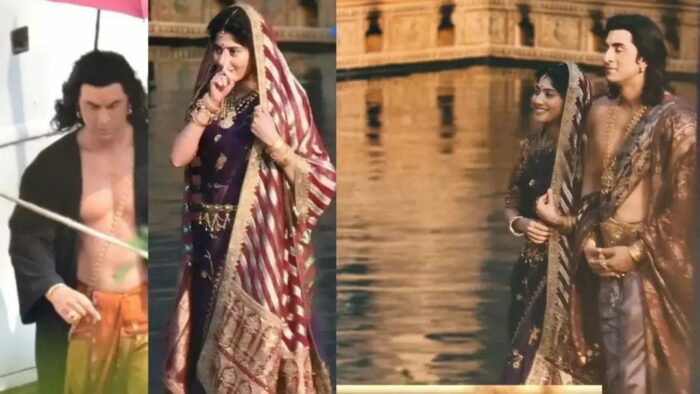 Ramayanam : ‘రామాయణం’ షూటింగ్ సెట్ నుంచి రణబీర్ కపూర్, సాయి పల్లవి ఫోటోలు లీక్..