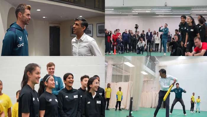 Rishi Sunak: మరోసారి క్రికెట్ ఆడిన బ్రిటన్ ప్రధాని..