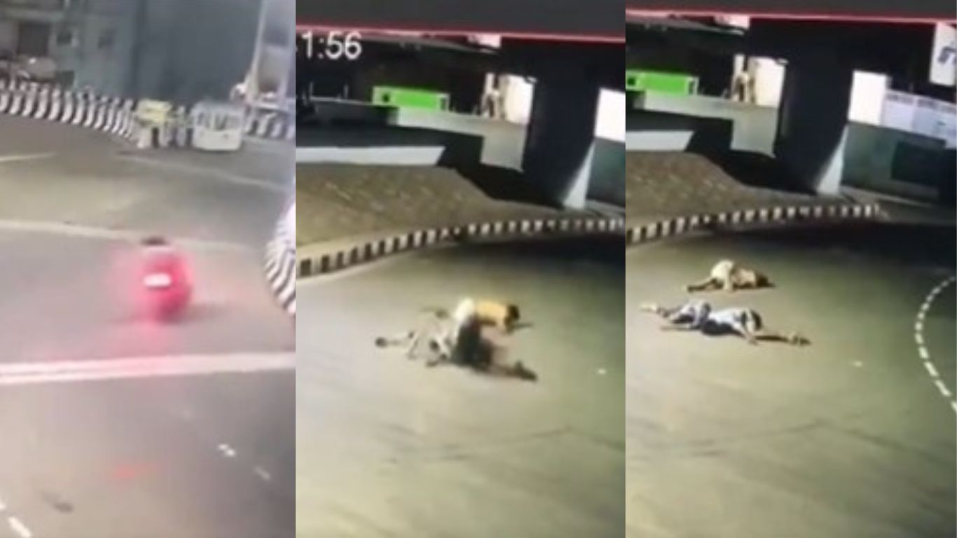 Road Accident: విశాఖలో ఫ్లైఓవర్ పై నుంచి పడి ఇద్దరు దుర్మరణం..