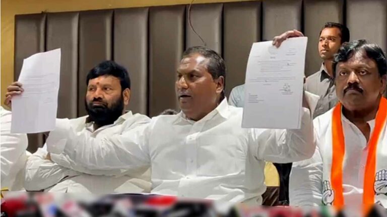 Adluri Laxman Kumar: కాంగ్రెస్ పార్టీ పై మల్లారెడ్డి తప్పుడు ప్రచారం చేస్తున్నారు..