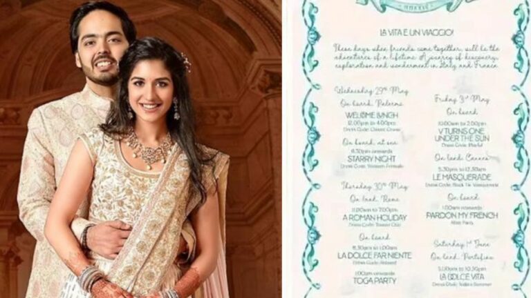 Anant-Radhika Pre-Wedding: ఖరీదైన క్రూయిజ్ షిప్‌లో అనంత్-రాధికల ప్రీ-వెడ్డింగ్.. 4 రోజుల పాటు గ్రాండ్‌గా ఫంక్షన్స్!