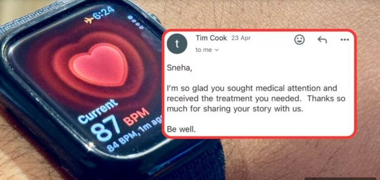 Apple Watch 7: మహిళ ప్రాణాలను కాపాడిన ఆపిల్ వాచ్.. ఆపిల్ సీఈఓకు థాంక్స్ చెప్పిన ఢిల్లీ యువతి..