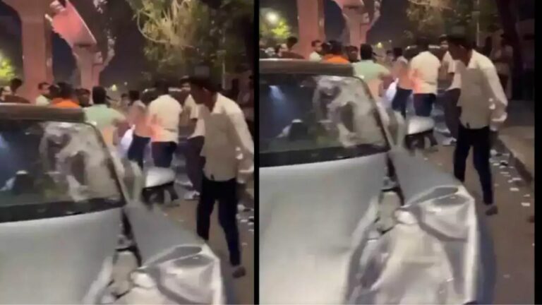 Car Accident : కారుతో ఇద్దరిని చంపిన మైనర్ బాలుడు.. వైరల్ వీడియో..