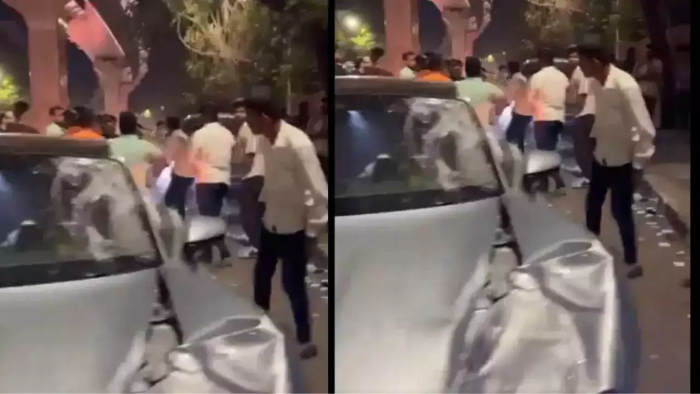 Car Accident : కారుతో ఇద్దరిని చంపిన మైనర్ బాలుడు.. వైరల్ వీడియో..