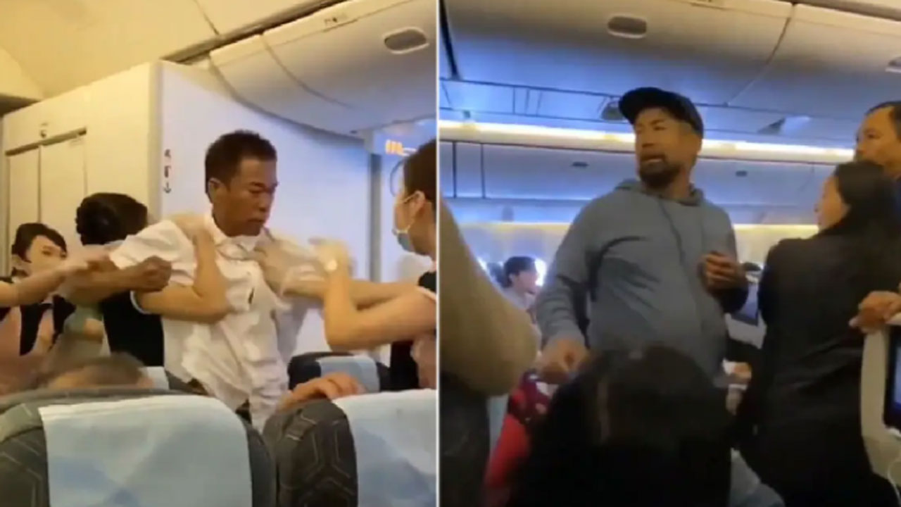 Flight Fighting: సీటు కోసం విమానంలో కొట్లాట.. వీడియో వైరల్