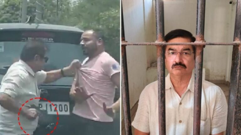 Gun On Road: నడిరోడ్డుపై తుపాకీతో వ్యక్తిని కొట్టిన ఆ పార్టీ నాయకుడు.. వీడియో వైరల్..