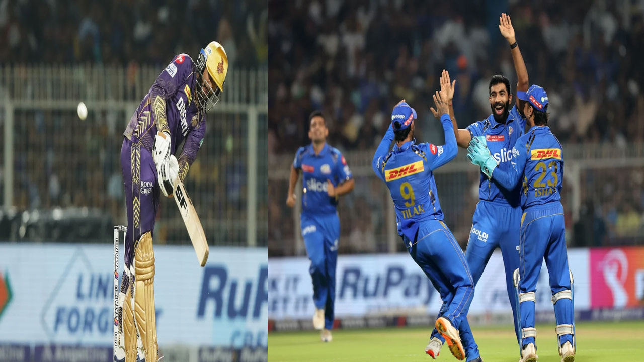 KKR vs MI: 16 ఓవర్ల మ్యాచ్.. భారీ స్కోరు చేసిన కోల్⁬కతా