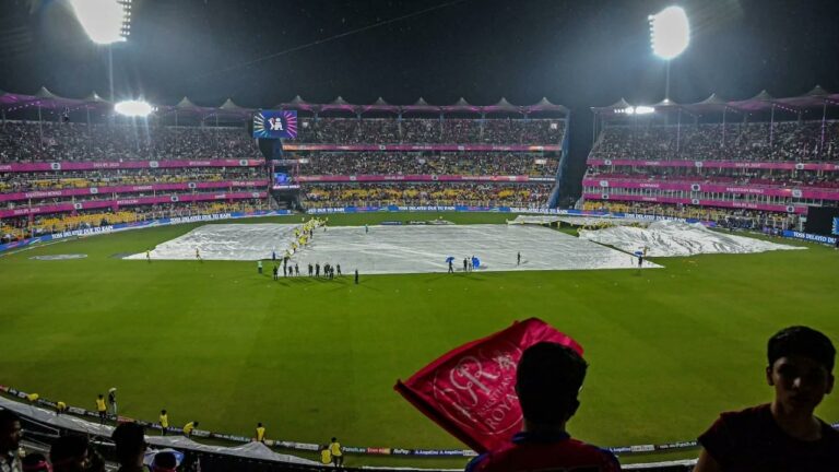 RR vs KKR: రాజస్థాన్-కోల్⁭కతా మ్యాచ్.. వర్షం కారణంగా రద్దు