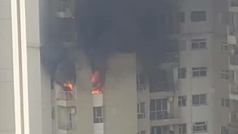 Noida Fire Accident : నోయిడాలో భారీ అగ్నిప్రమాదం.. మంటల్లో చిక్కుకున్న చాలా ఫ్లాట్లు