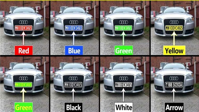 Meaning of Number Plate: రంగు రంగుల్లో నంబ‌ర్ ప్లేట్లు.. ఏ రంగు దేనికంటే..