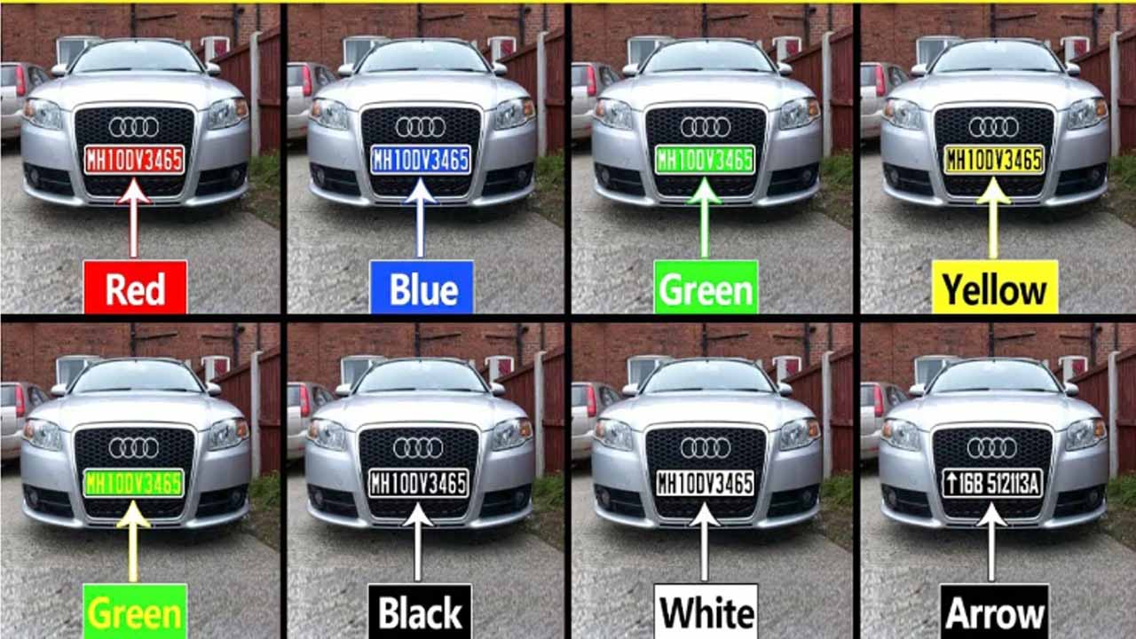 Meaning of Number Plate: రంగు రంగుల్లో నంబ‌ర్ ప్లేట్లు.. ఏ రంగు దేనికంటే..
