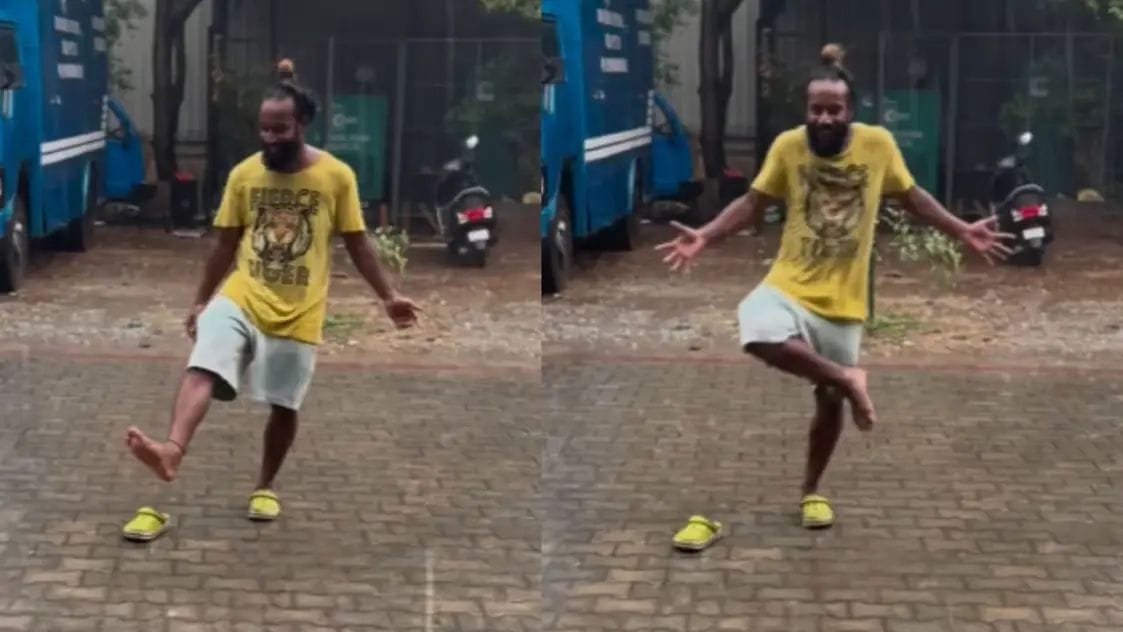 Viral Video : వర్షంలో తడుస్తూ పుష్ప స్టెప్ ను కుమ్మేశాడుగా.. వీడియో వైరల్..