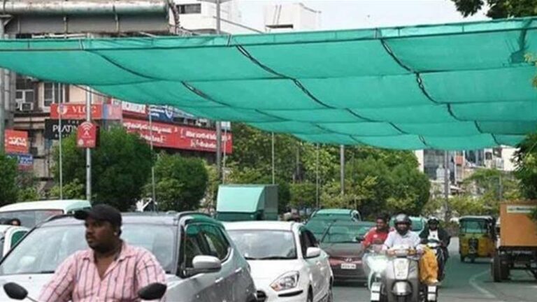 Shade Canopies : వాహనదారులకు వేడి నుంచి రక్షణ కల్పించేందుకు షేడ్ క్యానోపీలు