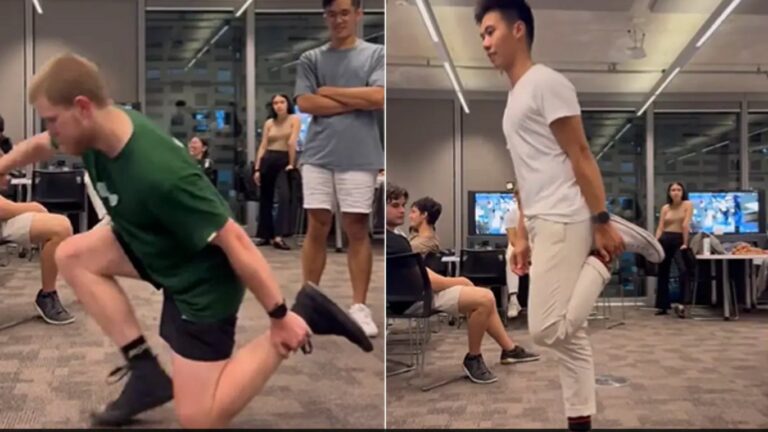 Shrimp Squat: కొత్త ఛాలంజ్ అంట గురూ.. ఓ సారి ట్రై చేస్తే పోలె.. వైరల్ వీడియో..