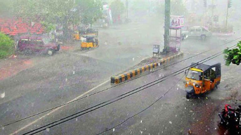 Telangana Rains : తెలంగాణలోని పలు జిల్లాల్లో భారీ వర్షం..